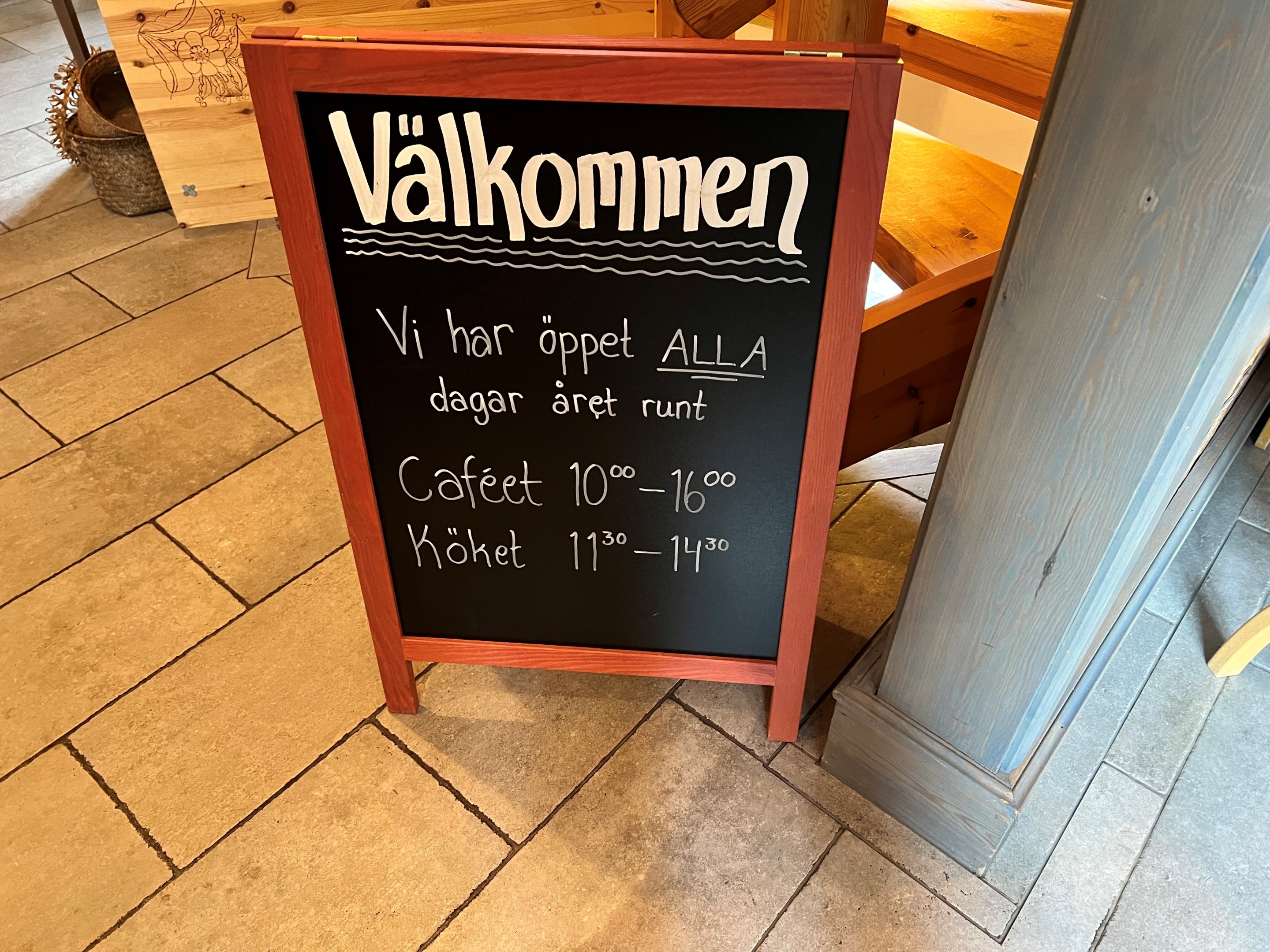 Vi har öppet ALLA DAGAR året runt