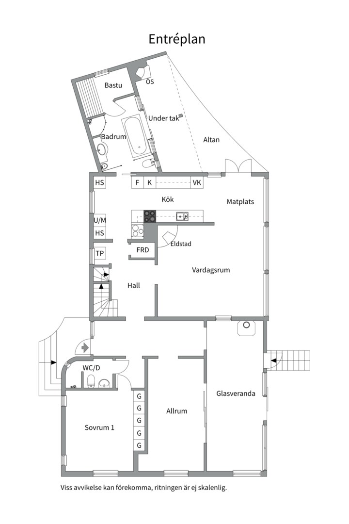 Planlösning från Söderuddsvägen 53, Kommande i Hölö, Värmdö
