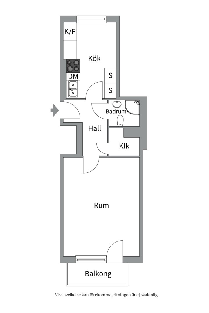 Planlösning från Fålhagsleden 3C, Kommande i Fålhagen, Uppsala
