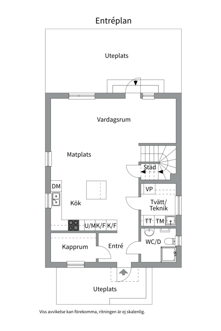 Planlösning från Idegransvägen 35, Kommande i Skölsta, Uppsala