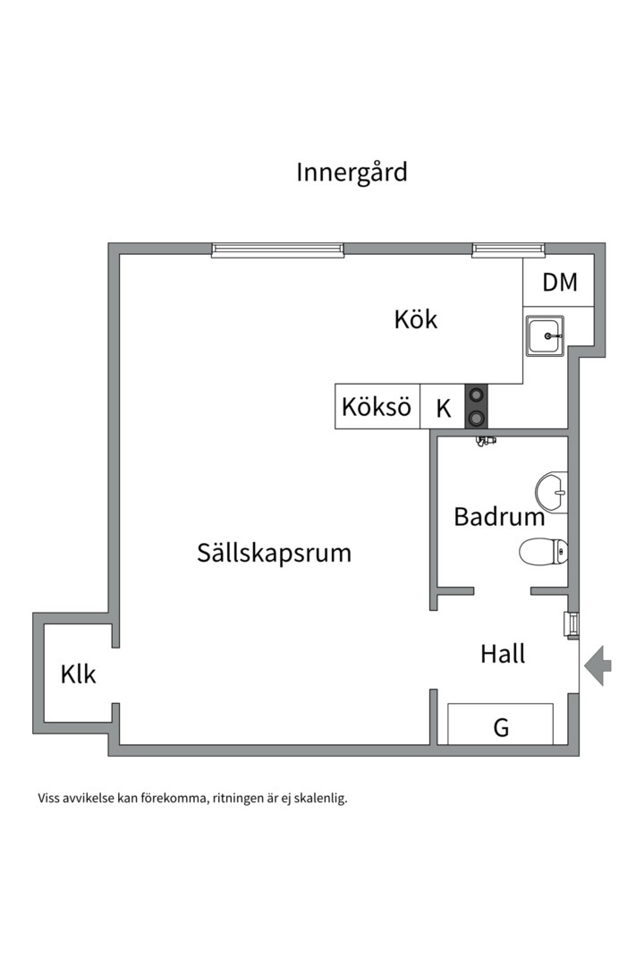 Planlösning från Karlsviksgatan 1, Till salu i Kungsholmen - Norr Mälarstrand, Stockholm