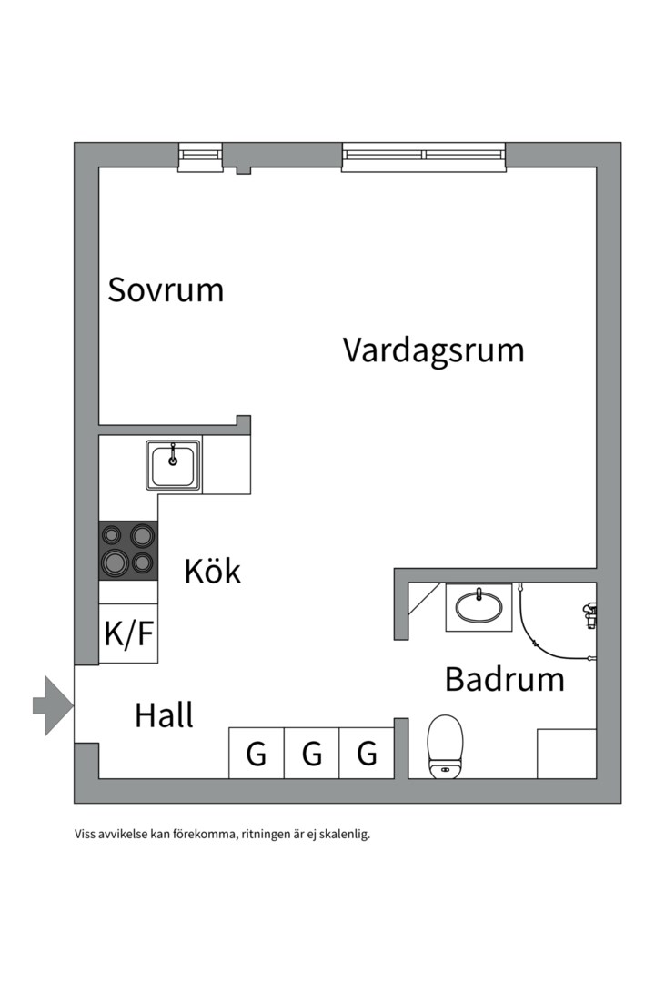 Planlösning från Thorildsvägen 4, Såld i Kungsholmen - Thorildsplan, Stockholm