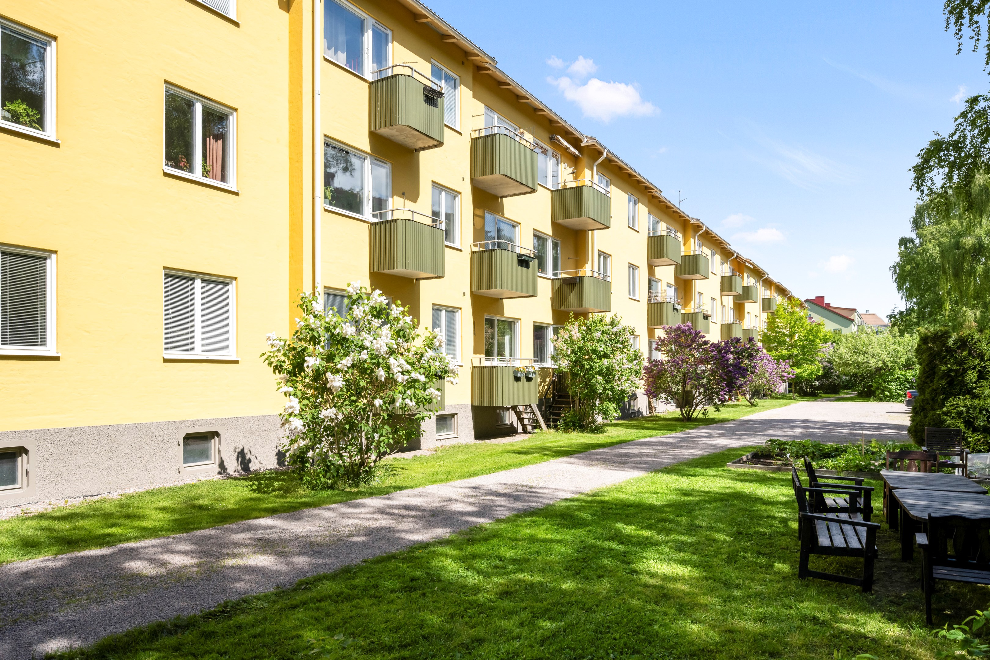 Bostadsbild från Kyrkogårdsgatan 16F, Kommande i Luthagen, Uppsala