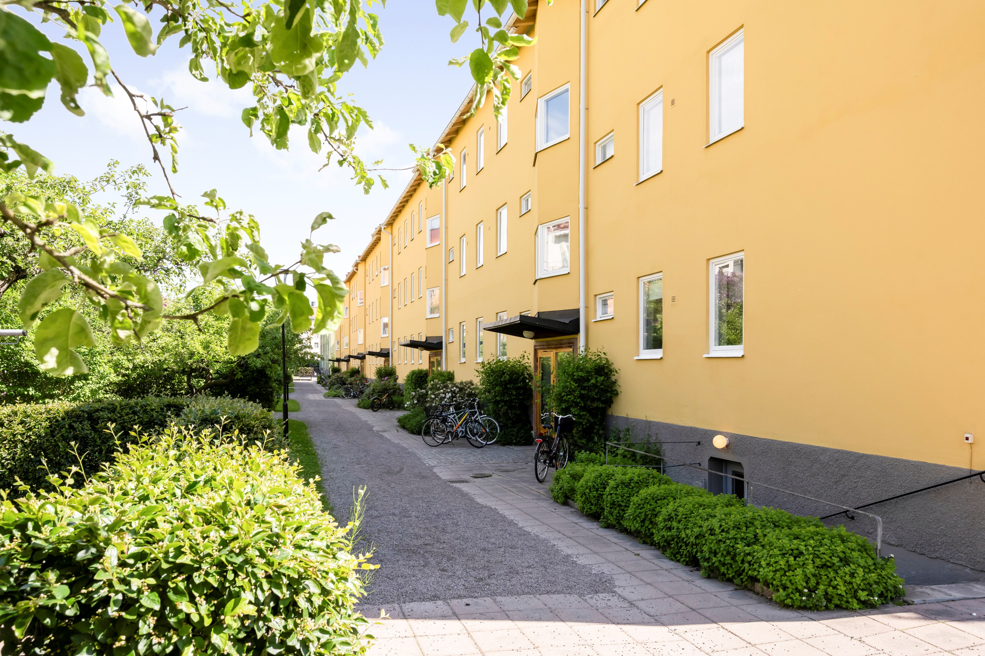 Bostadsbild från Kyrkogårdsgatan 16F, Kommande i Luthagen, Uppsala