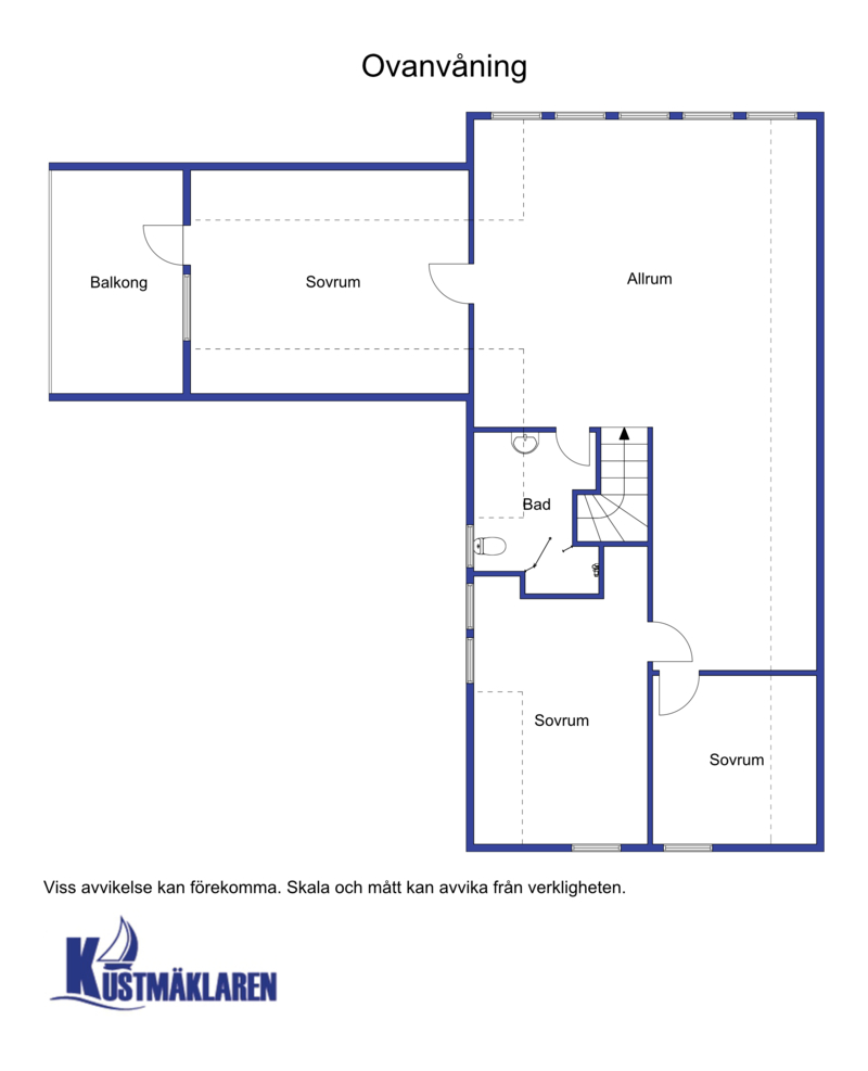 Planritning - Ovanplan