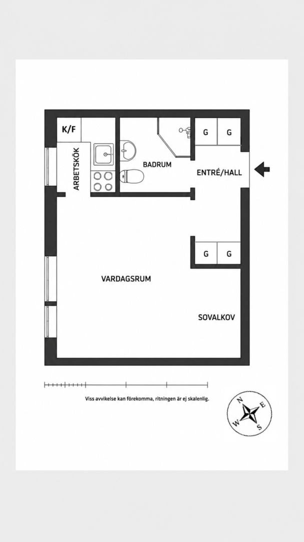 Planlösning från Luthagsesplanaden 11, Kommande i , Uppsala