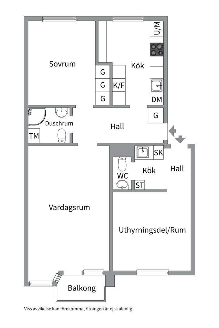 Planlösning från Torkelsgatan 28 B, Kommande i Höganäs, Uppsala