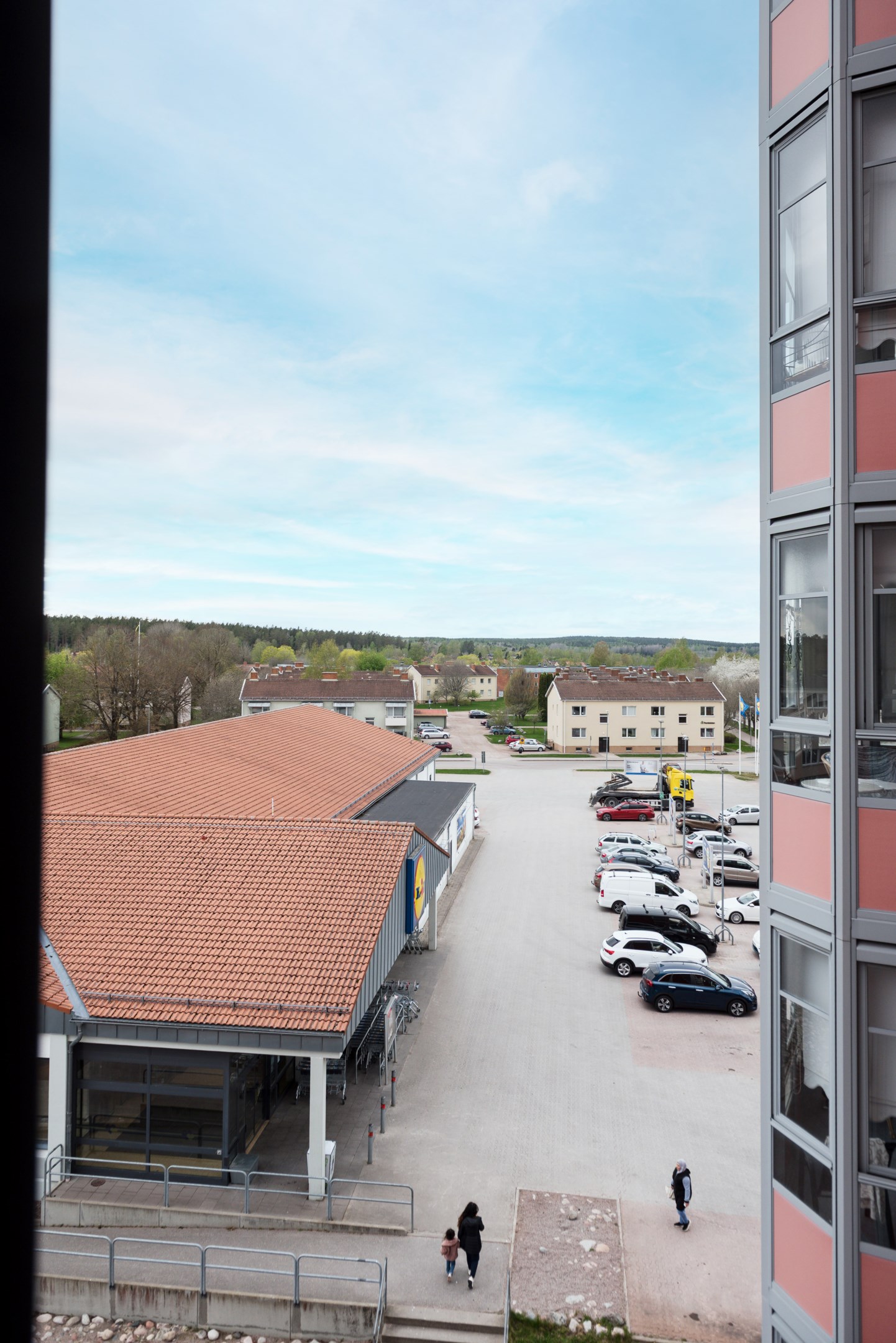 Vy från balkong