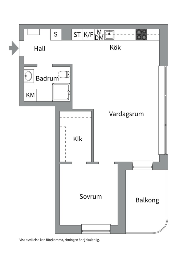 Planlösning från Poseidongatan 7, Till salu i Öster Mälarstrand, Västerås