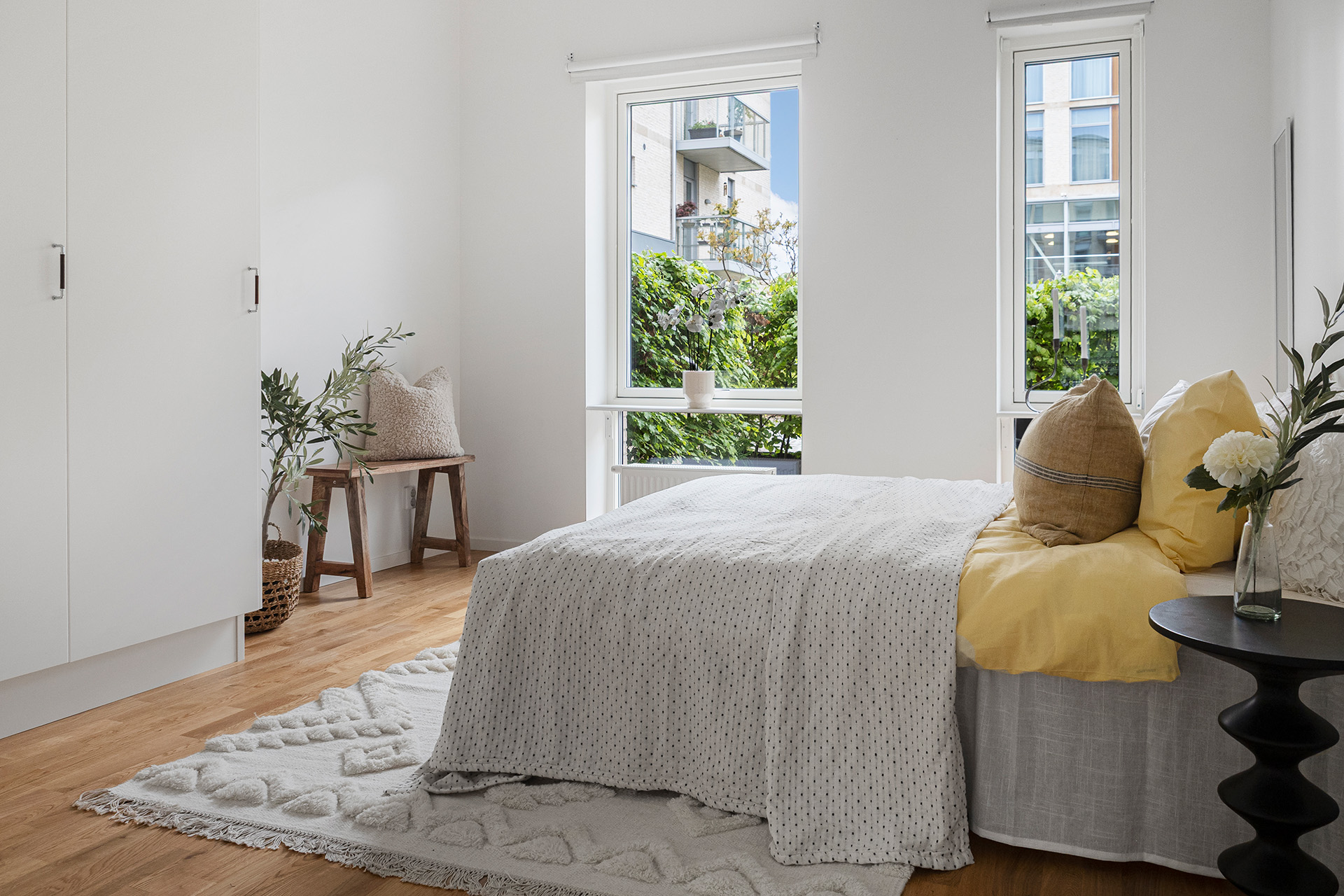 Masterbedroom som ligger mot innergården