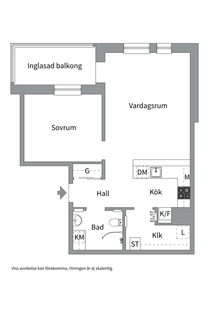 Planlösning från Gjutare Granströms gata 9, Kommande i Östermalm, Västerås