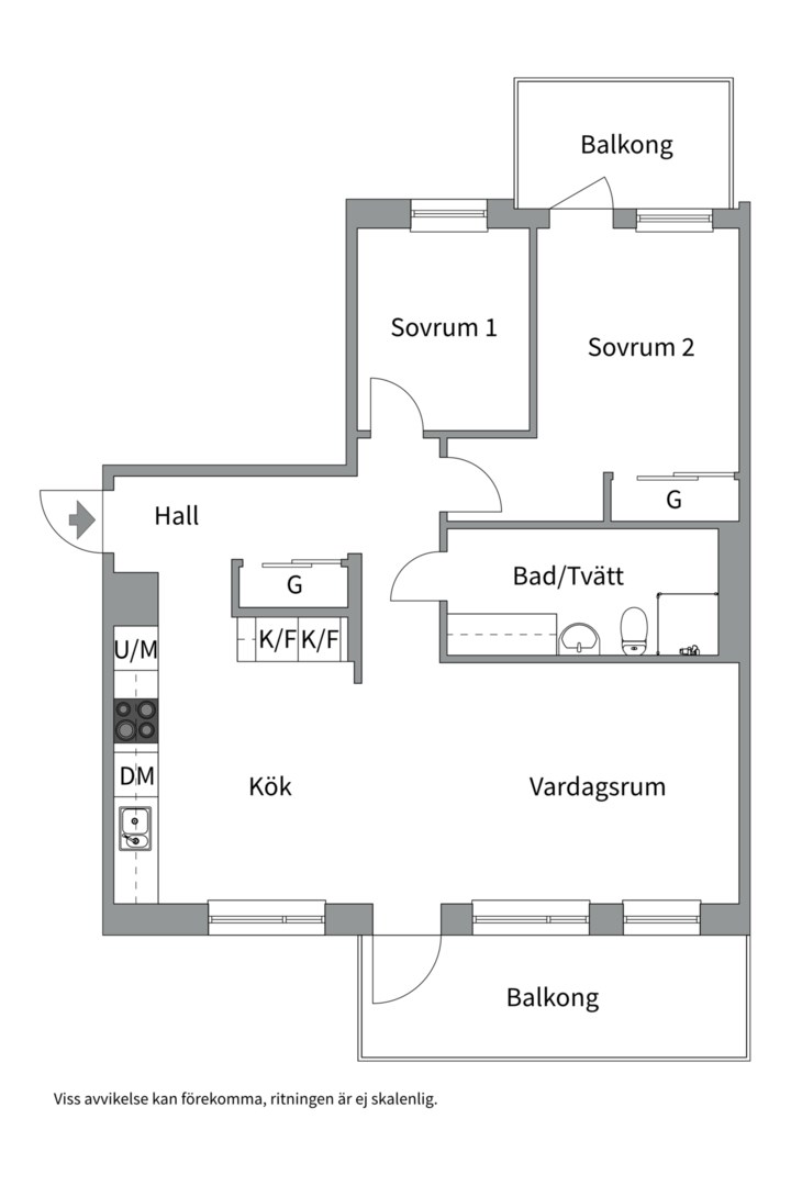 Planlösning från Kungsängsesplanaden 10A, Såld i Kungsängen, Uppsala