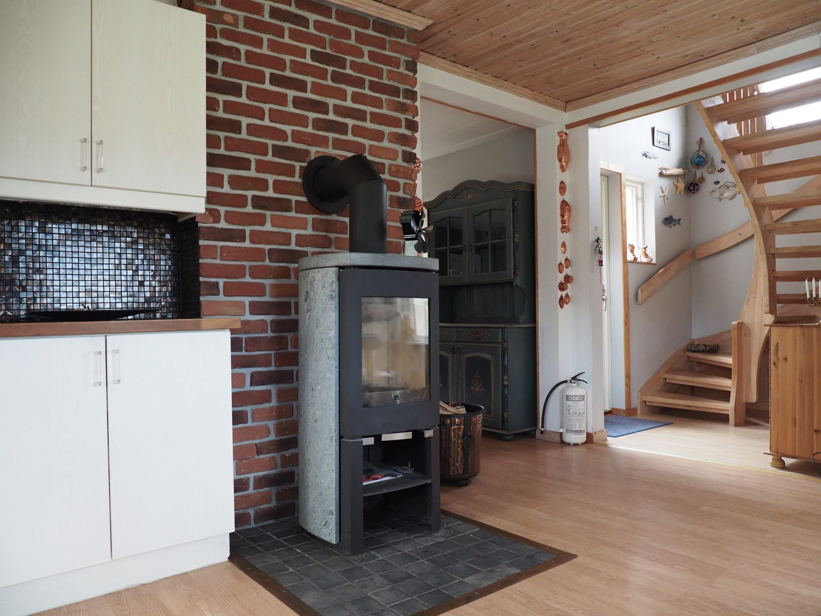Kamin i köket
