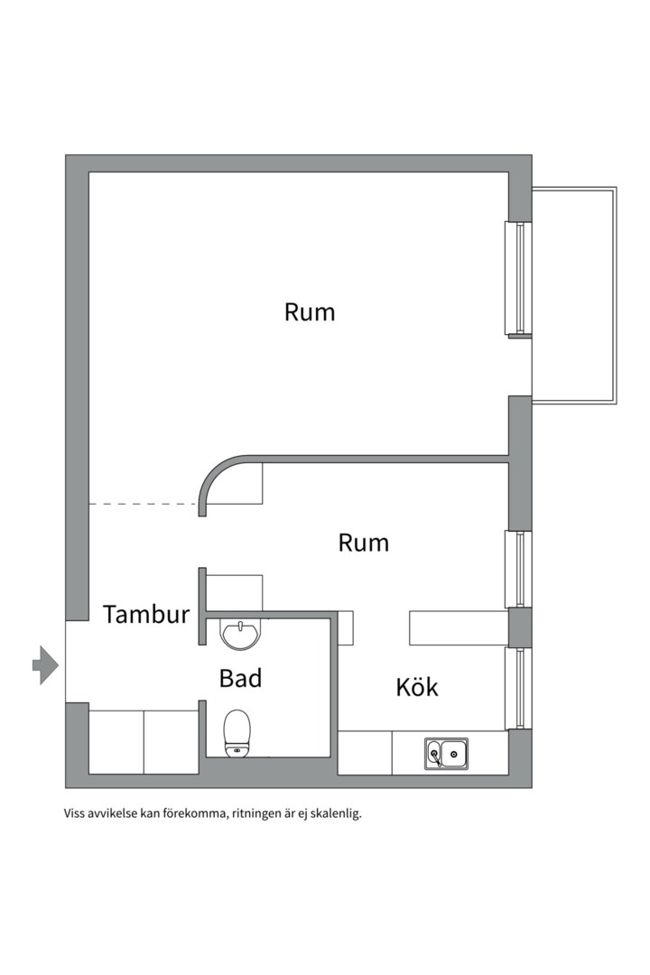 Planlösning från Gesundaplan 57, Till salu i Bromma - Traneberg, Stockholm