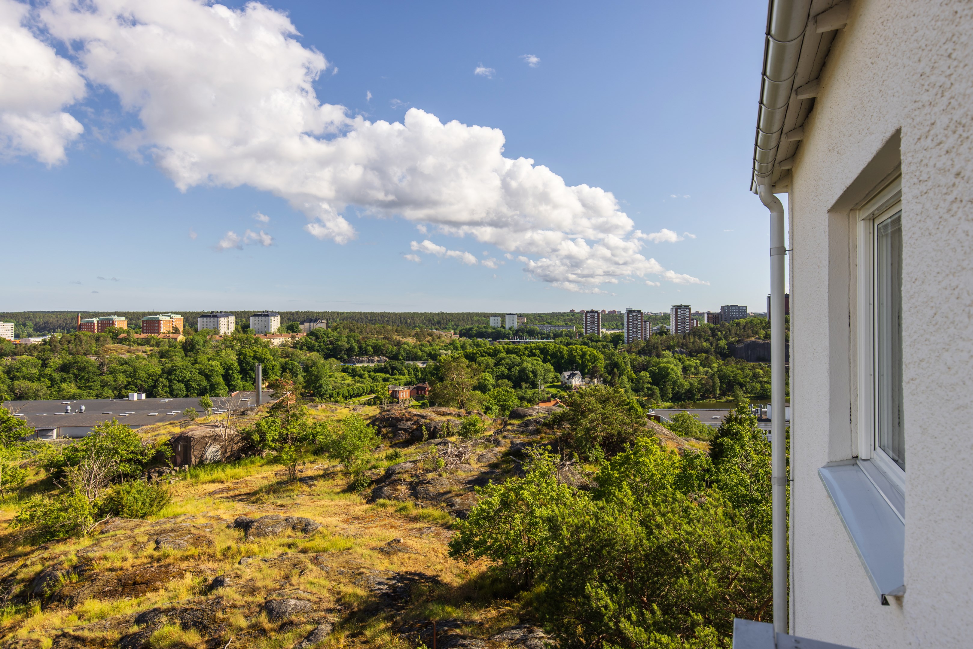 Bostadsbild från Finnbergsvägen 3, Kommande i Finnberget, Nacka