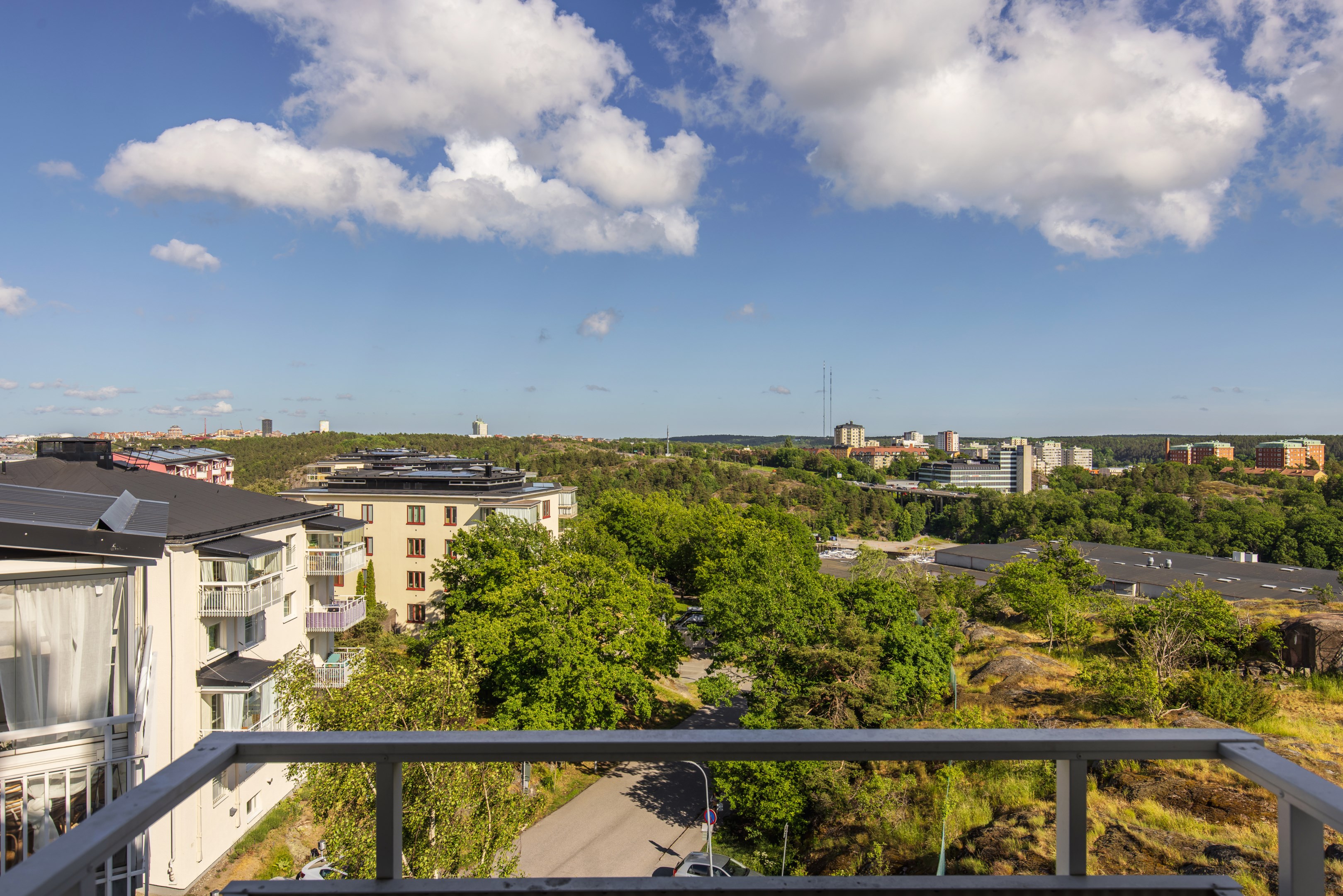 Bostadsbild från Finnbergsvägen 3, Kommande i Finnberget, Nacka