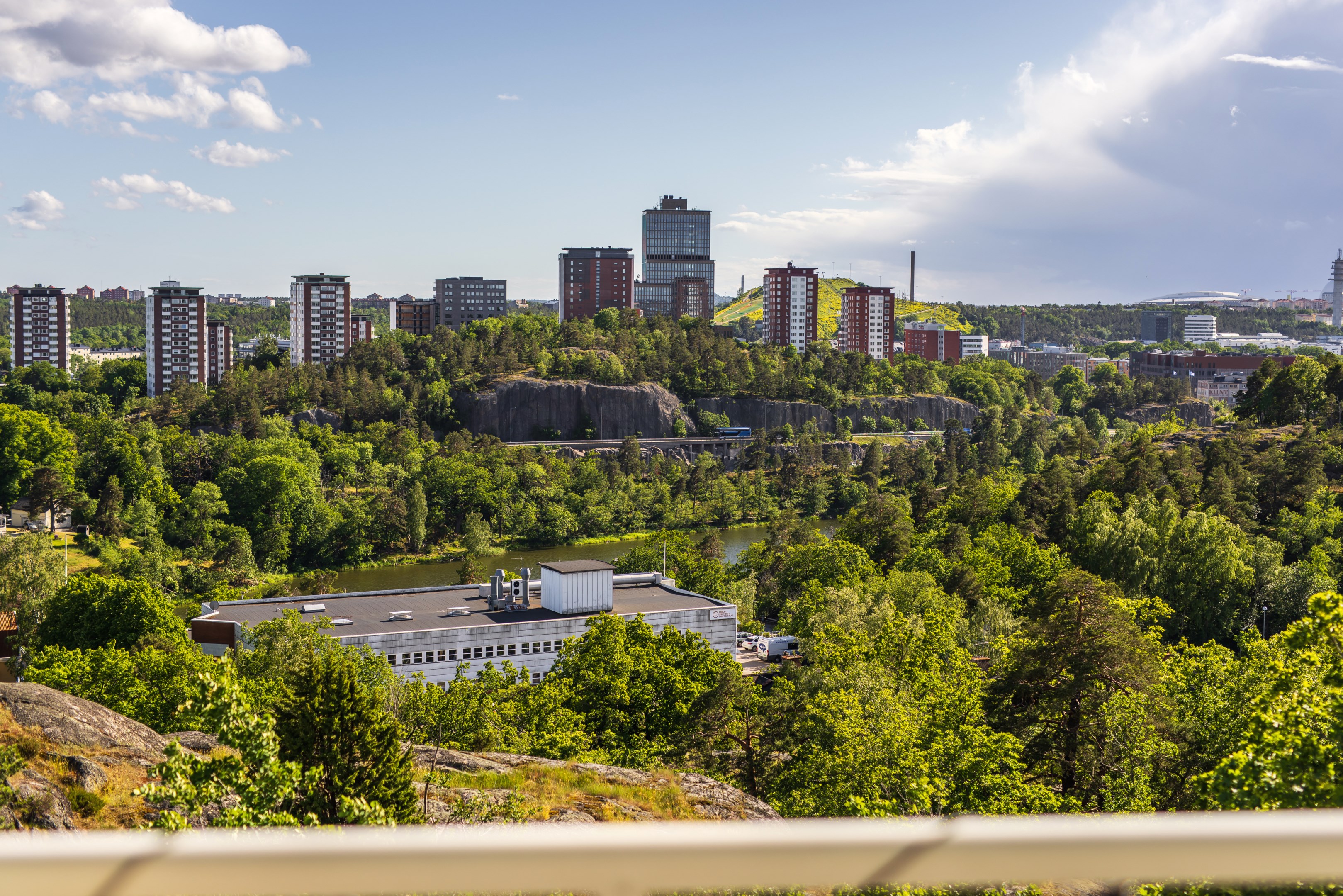 Bostadsbild från Finnbergsvägen 3, Kommande i Finnberget, Nacka
