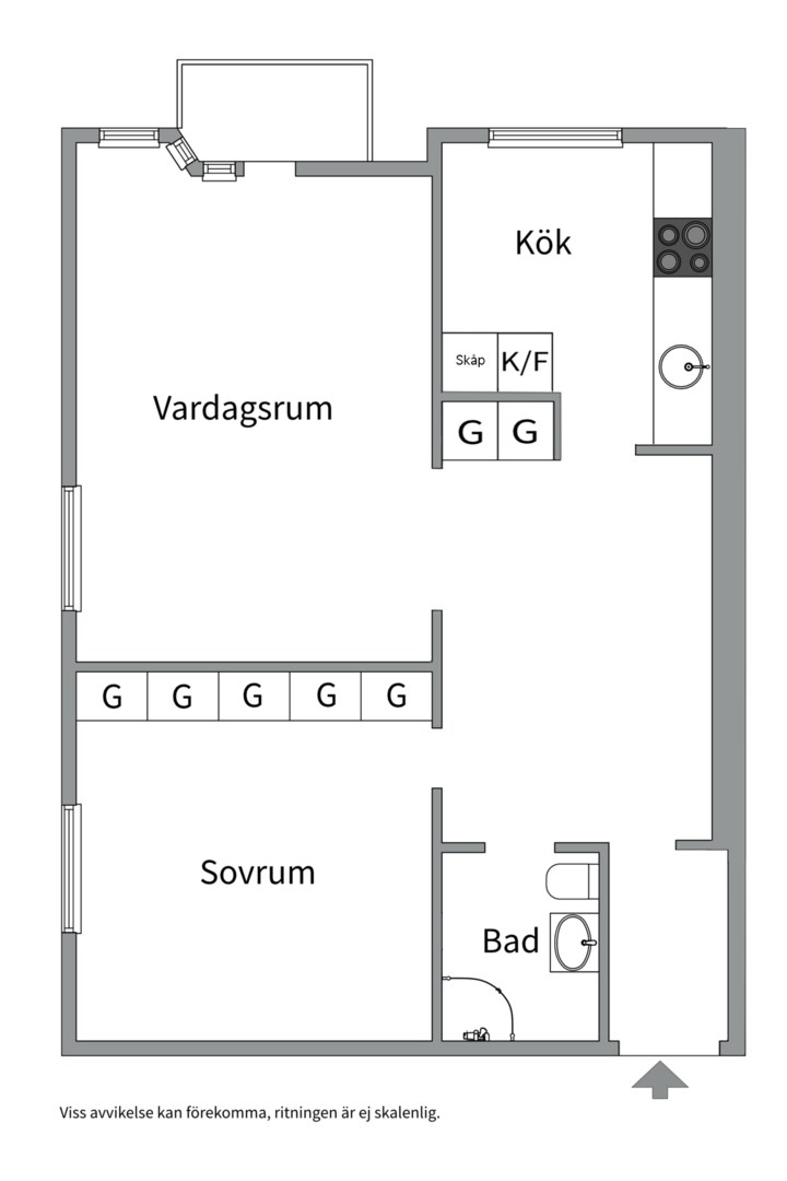 Planlösning från Tullingebergsvägen 12C, Kommande i G:a Tullingeberg, Botkyrka