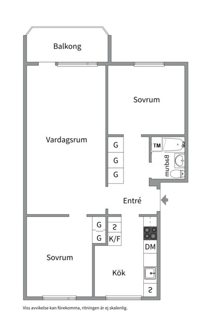 Planlösning från Johannesbäcksgatan 36B, Till salu i Salabacke, Uppsala