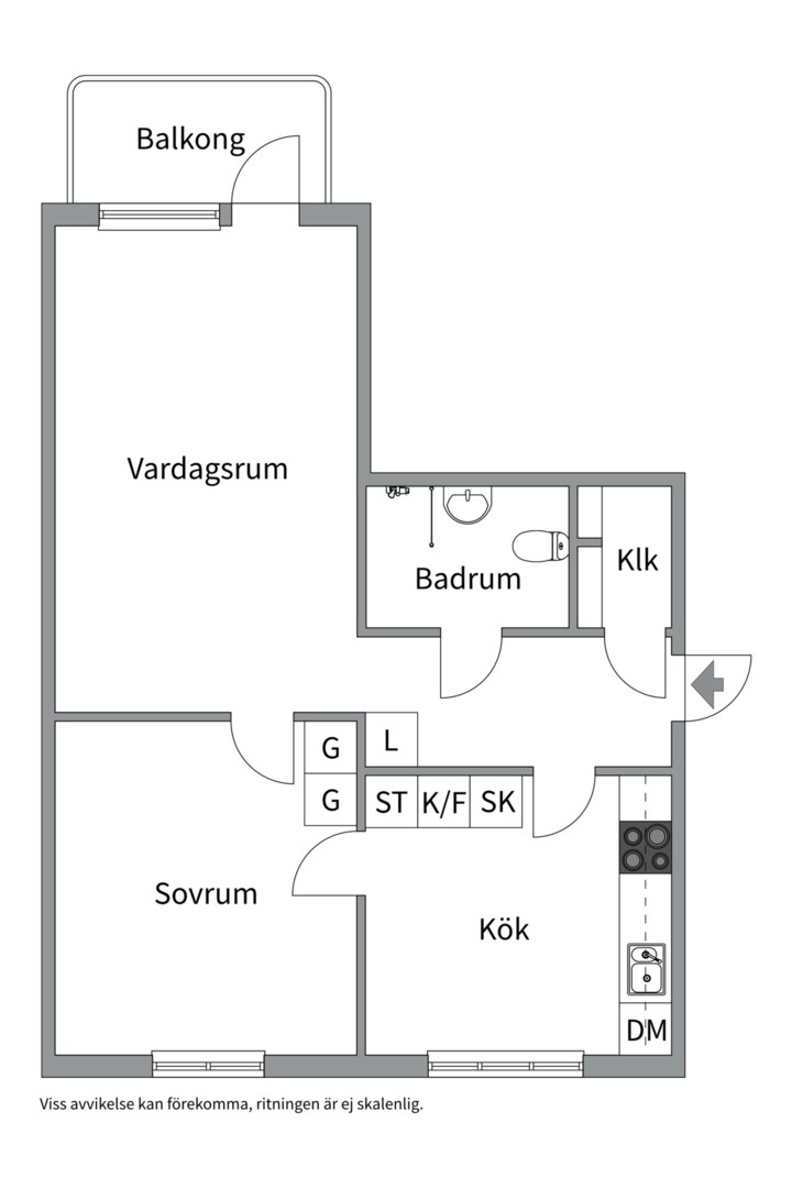 Planlösning från Borgbacken 2, Såld i Segeltorp, Huddinge