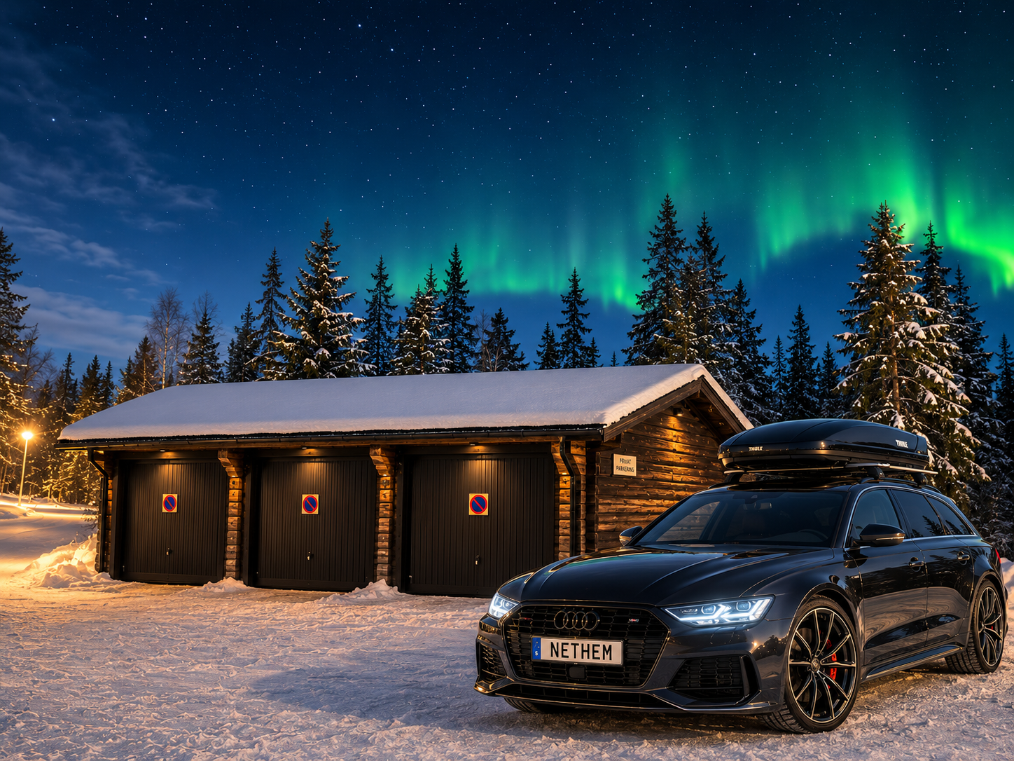 GARAGE+BILPLATS INGÅR