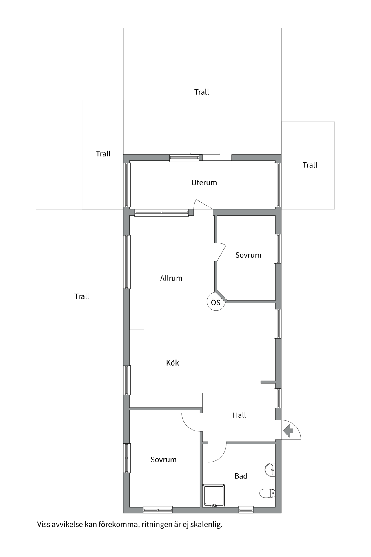 Bostadsbild från Hällnäsuddsvägen 3, Till salu i Tärnsjö, Heby