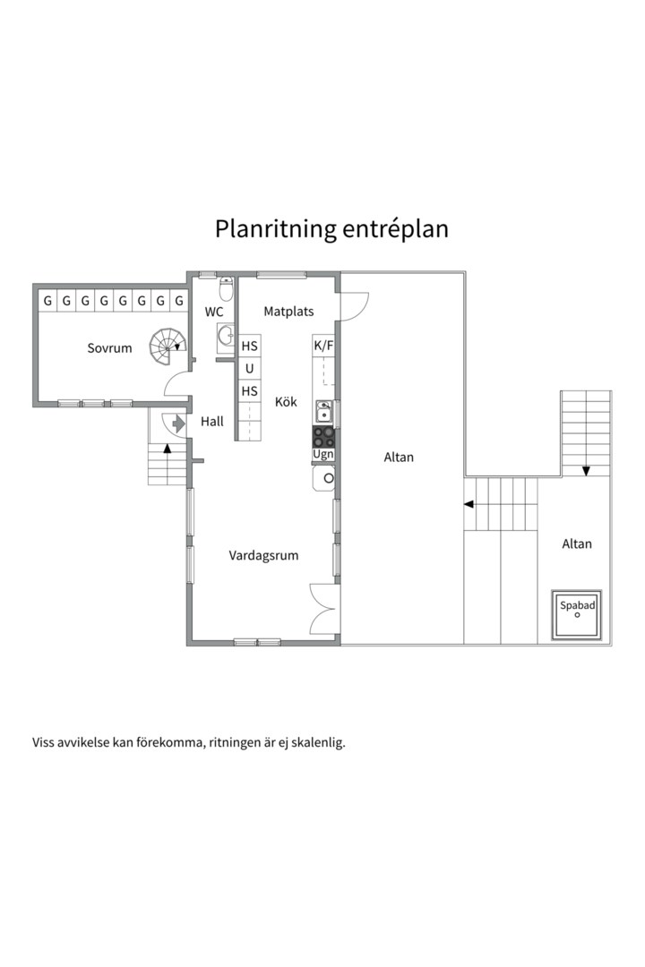 Planlösning från Höjdvändan 4, Kommande i Saltarö, Värmdö