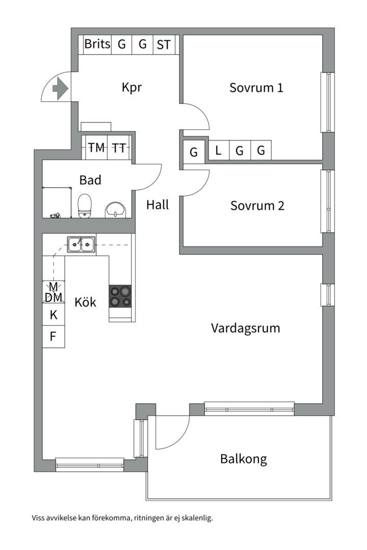Planlösning från Lindhagensterrassen 9, Kommande i Kungsholmen, Stockholm
