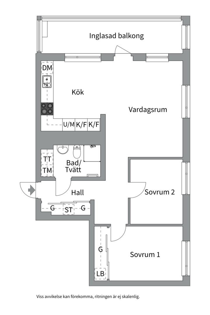 Planlösning från Ekfatsgatan 1, 19tr, Kommande i Liljeholmen - Liljeholmskajen, Stockholm