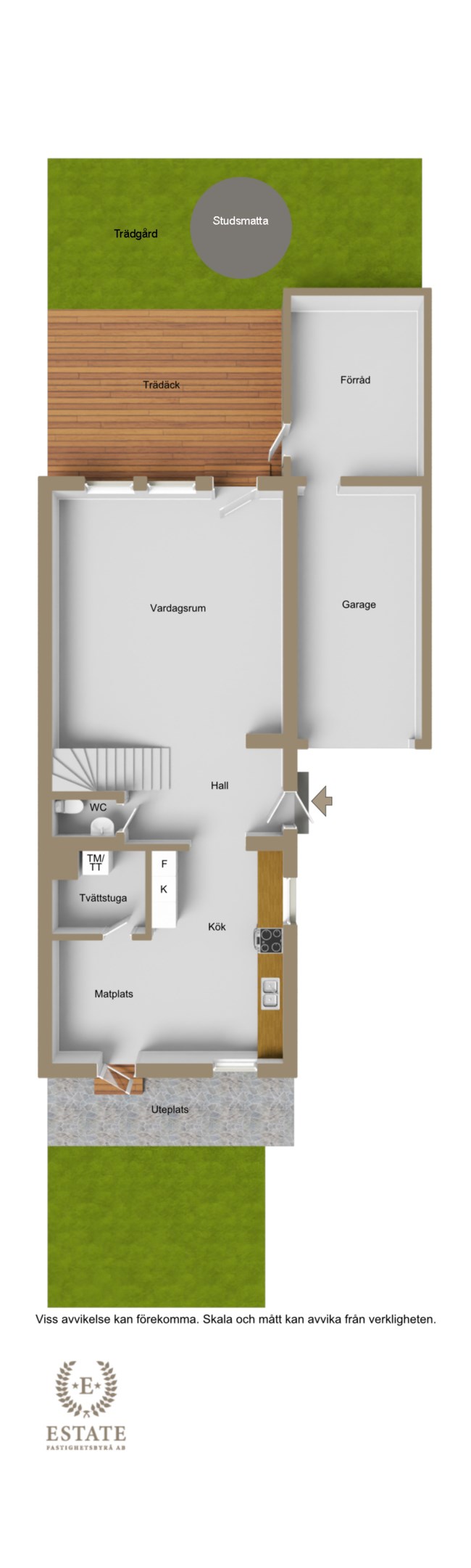 3D-planritning Entréplan