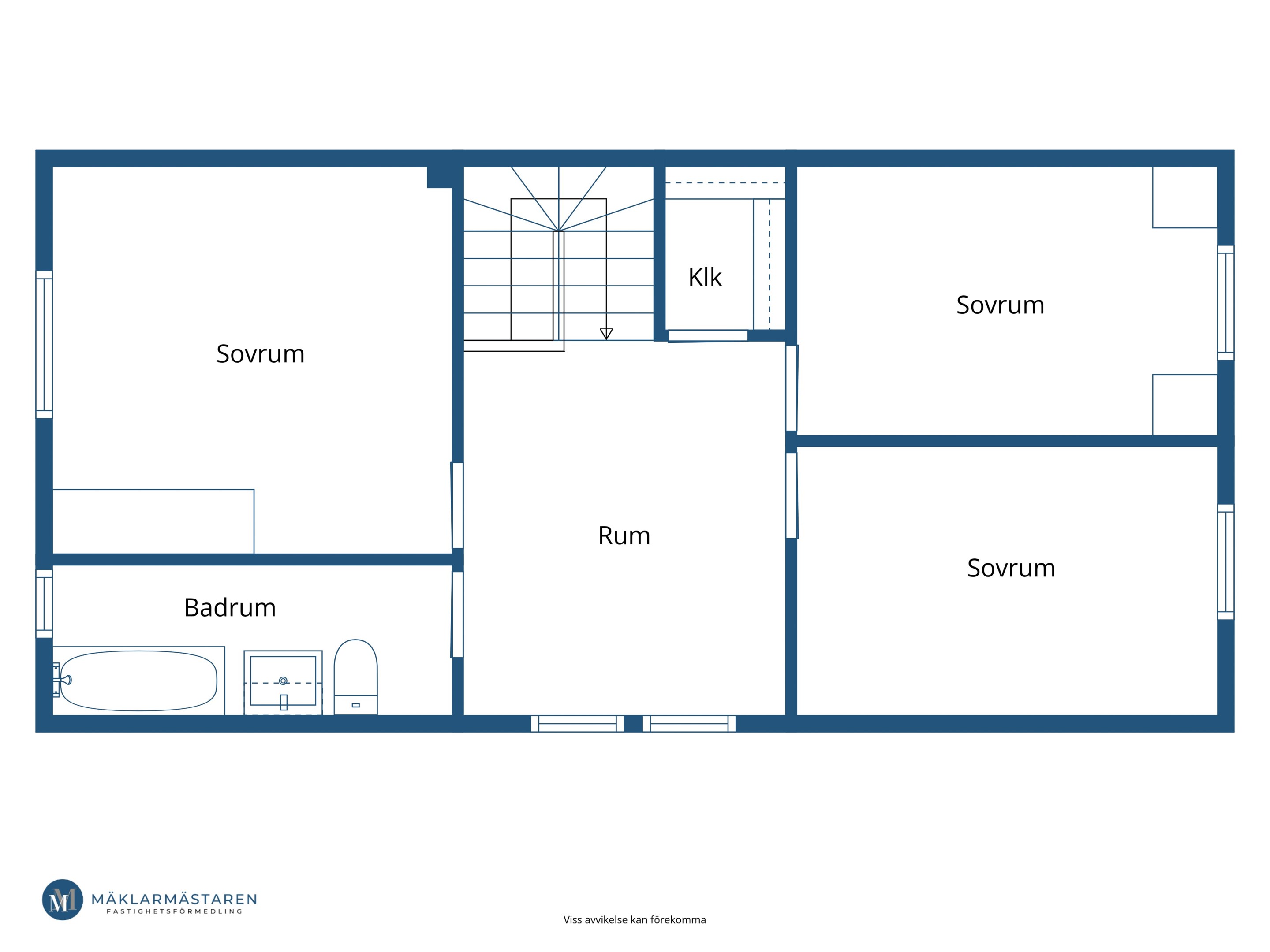 Planritning - Övre plan