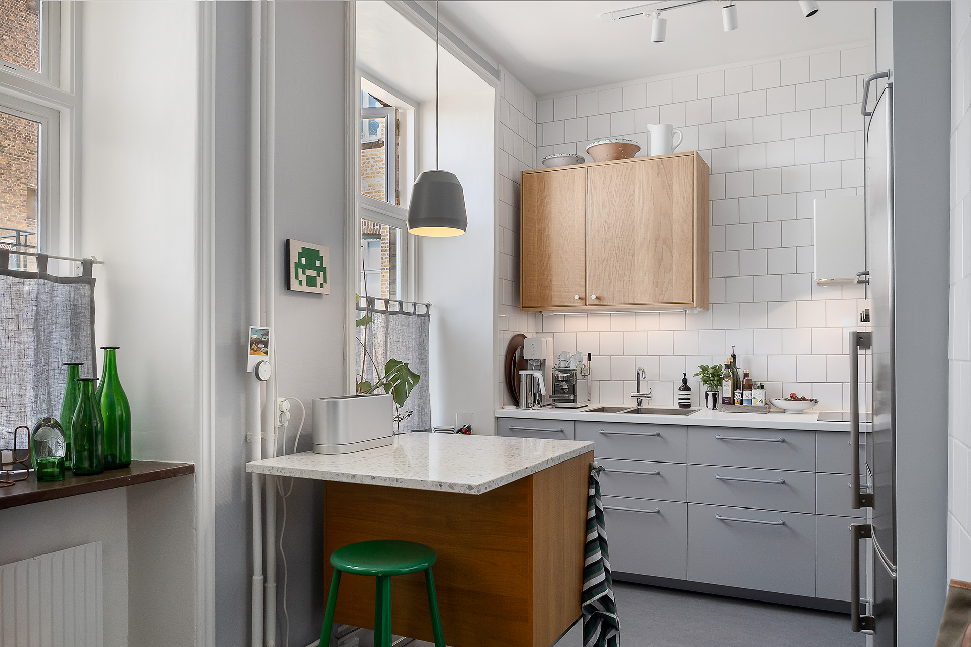 Läckert kök med köksö