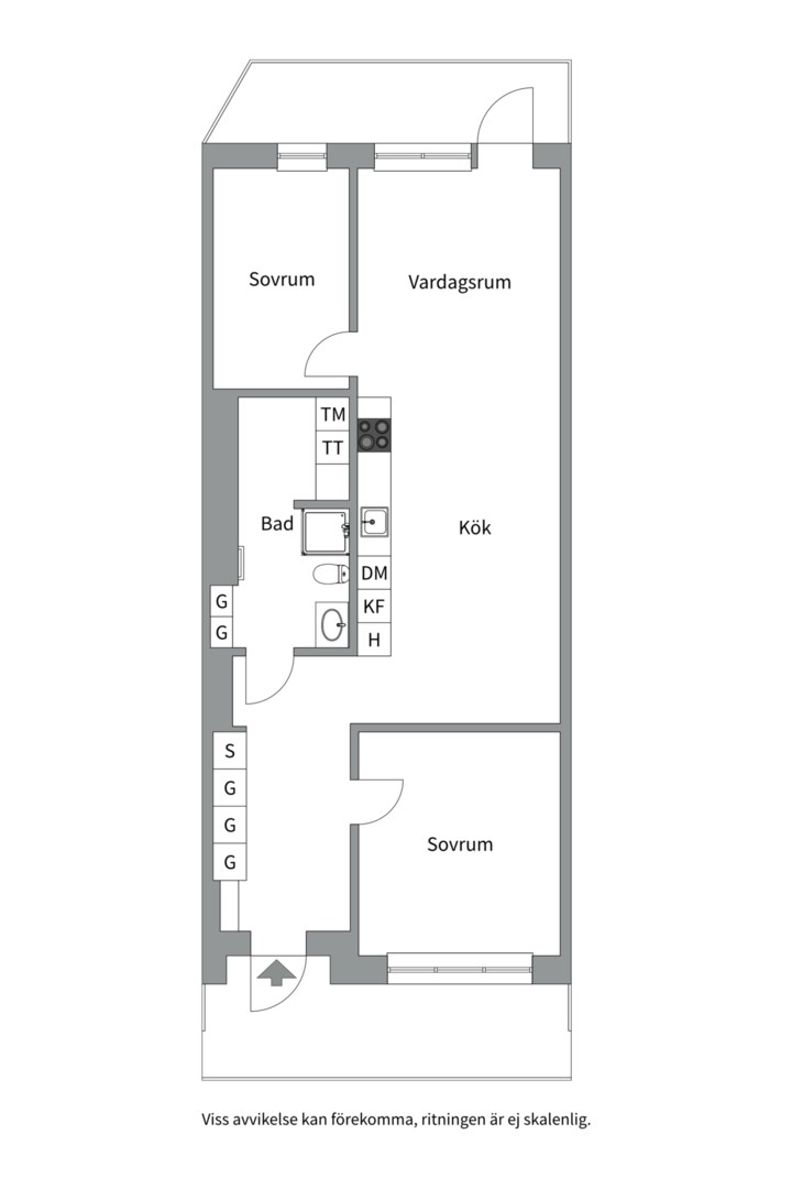 Planlösning från Liljeholmsgränd 2, 3 tr, Såld i Liljeholmen - Liljeholmskajen, Stockholm