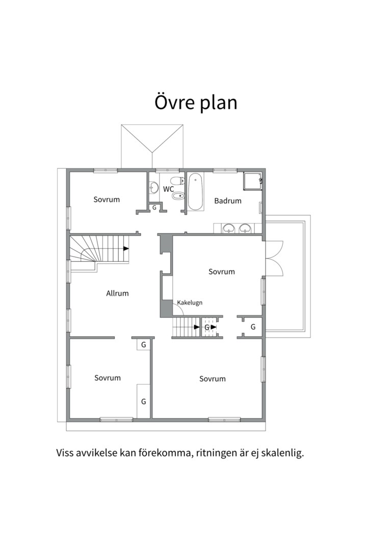 Planlösning från Sveavägen 8, Kommande i Kåbo, Uppsala