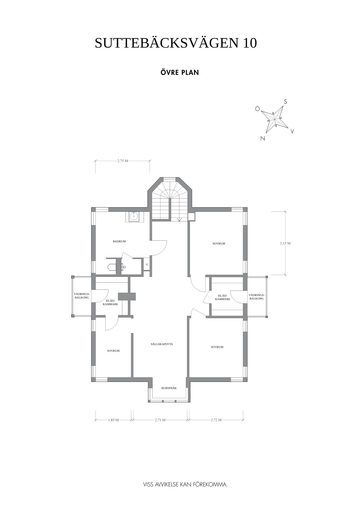 Planskiss Övre plan