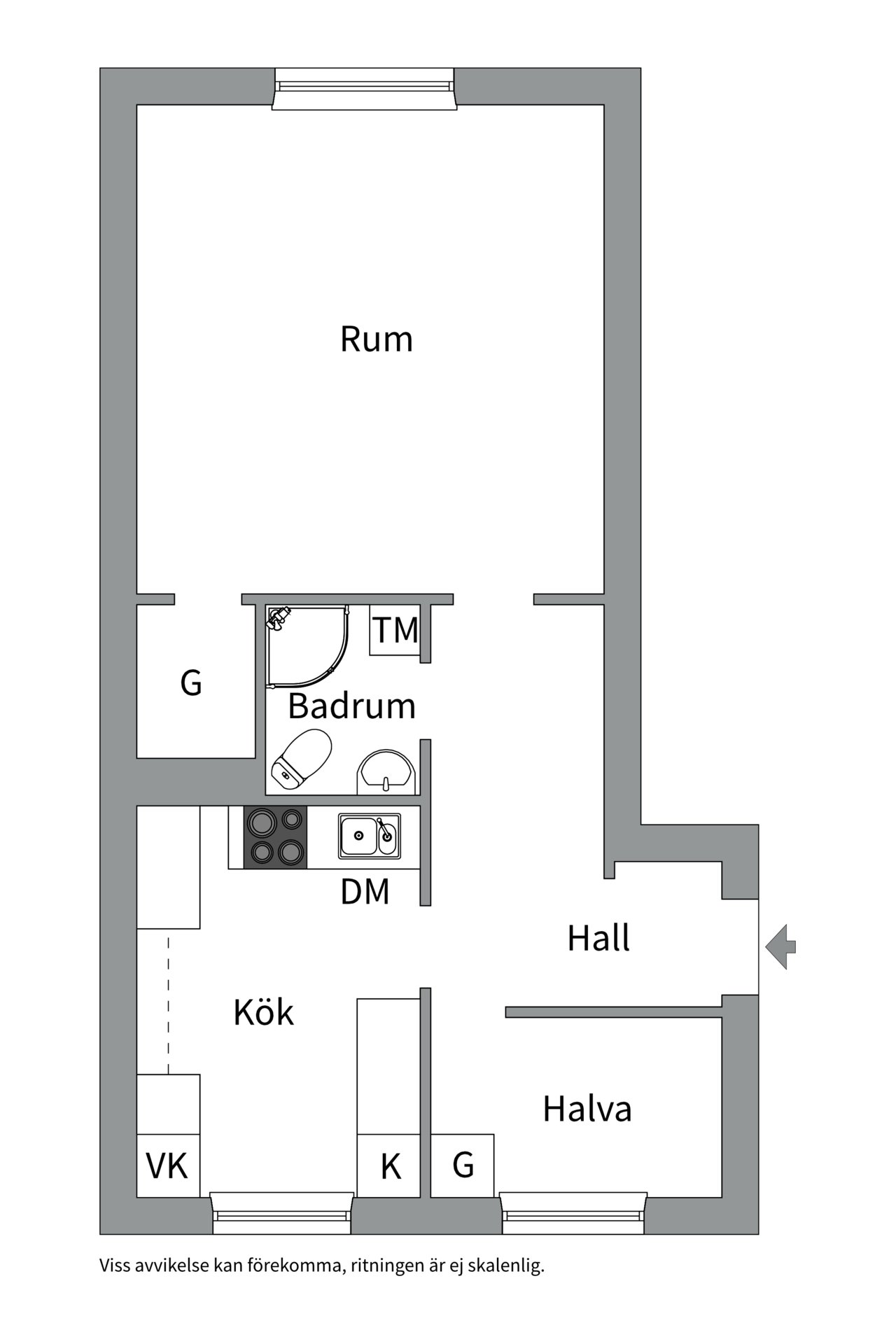 Bostadsbild från Marielundsgatan 3D, Kommande i Fålhagen, Uppsala