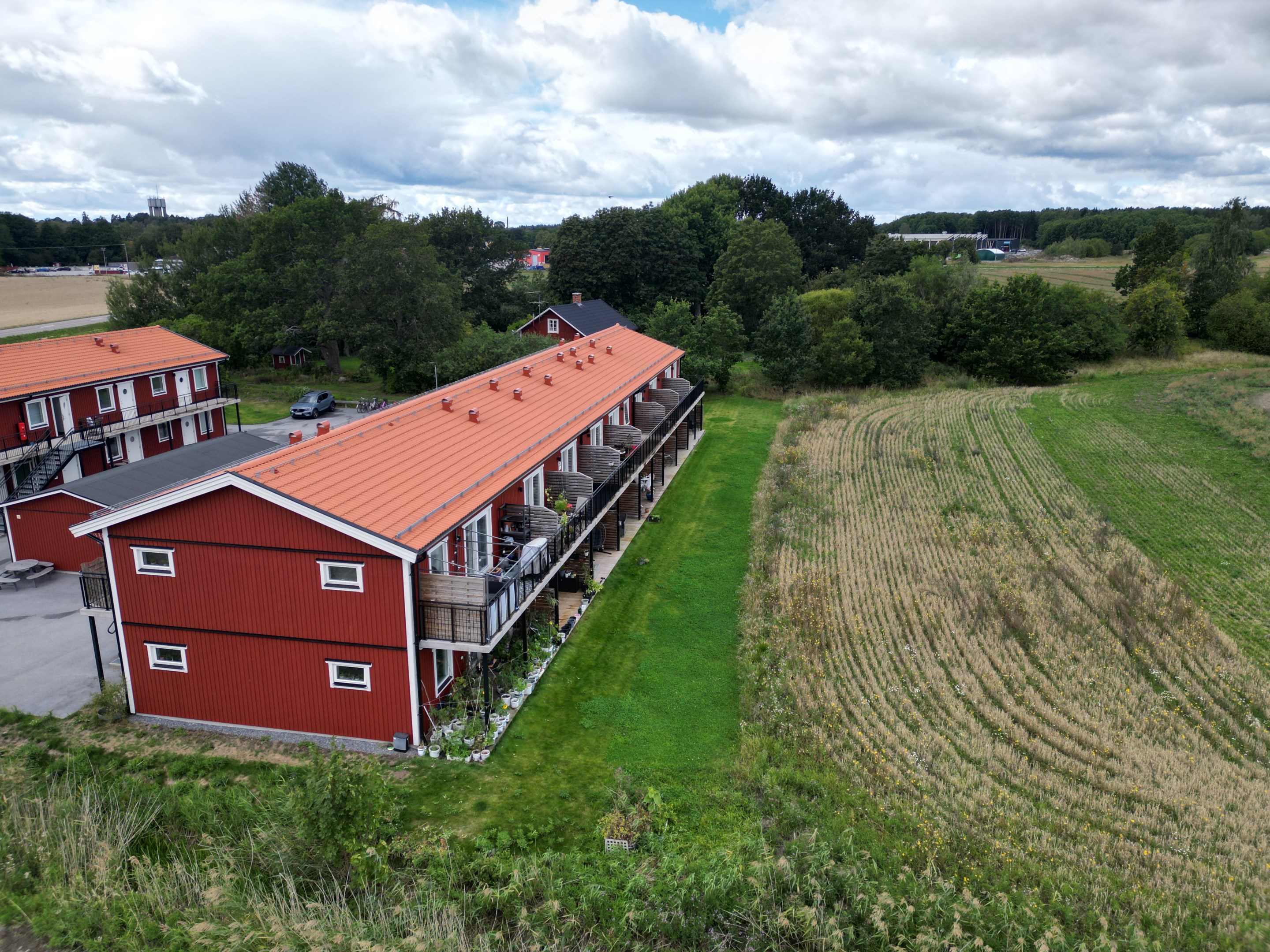 Drönarbild balkonger