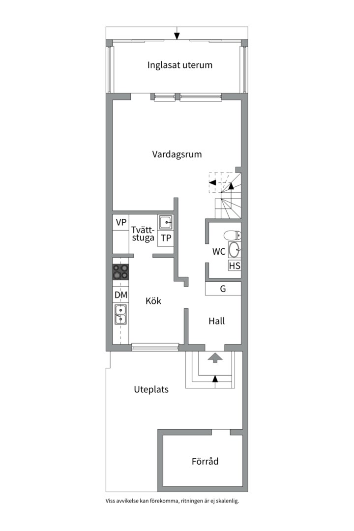 Planlösning från Jan Eriks tvärväg 8, Såld i Storvreta, Uppsala