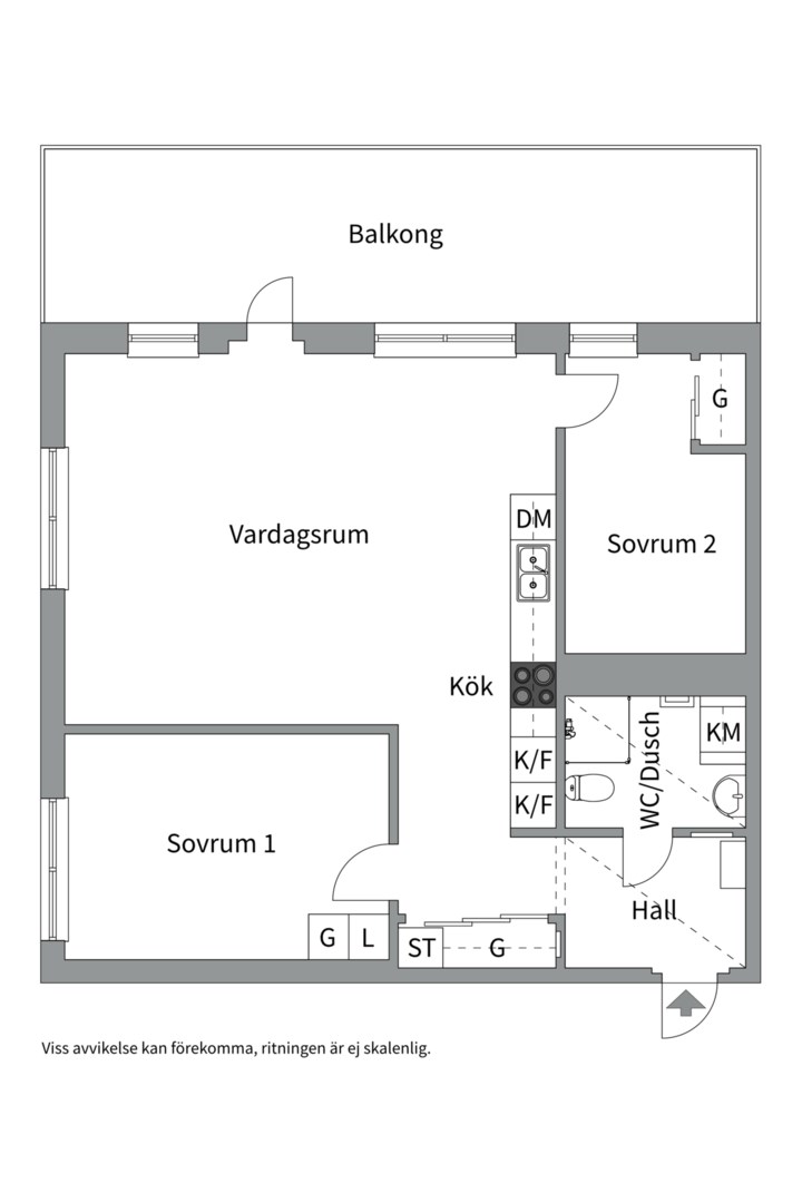 Planlösning från Årstaskogs Väg 10, 18tr, Kommande i Liljeholmen - Liljeholmskajen, Stockholm