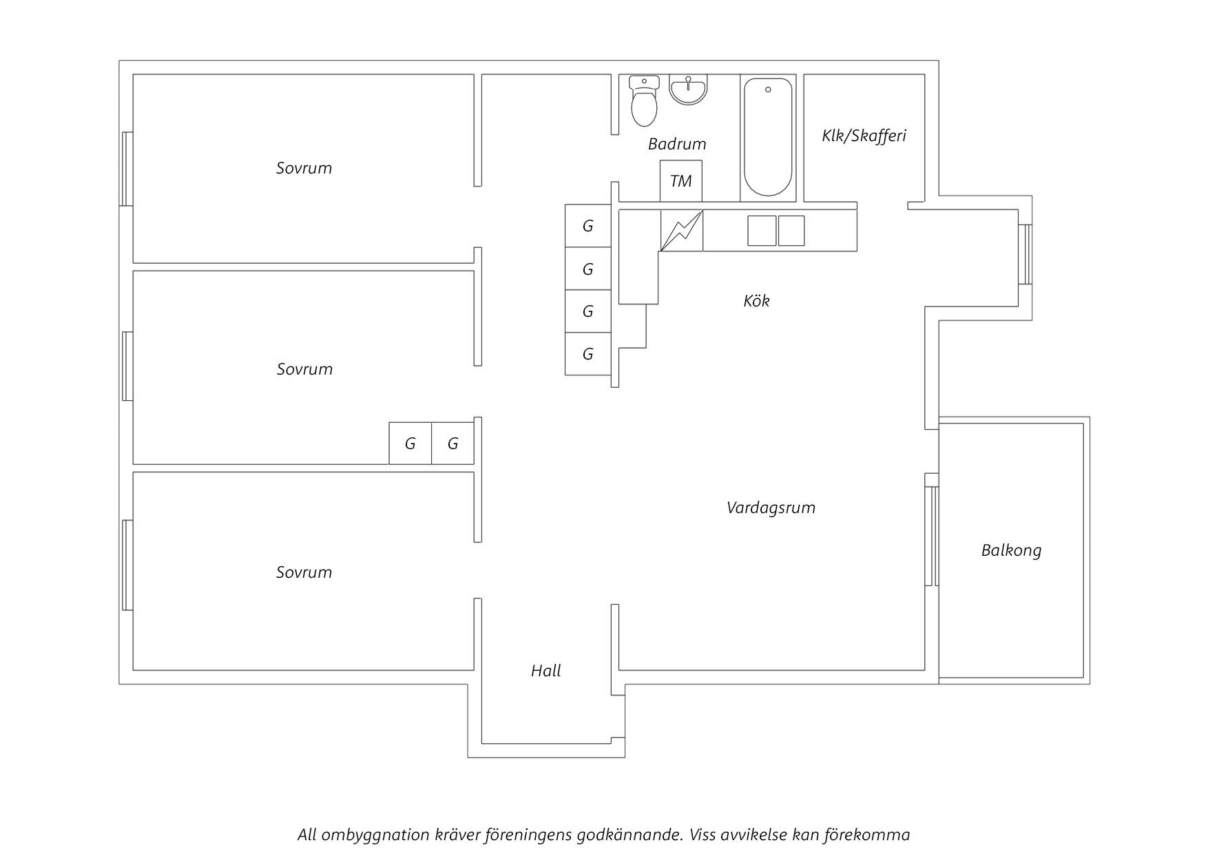 Alternativ planlösning 1