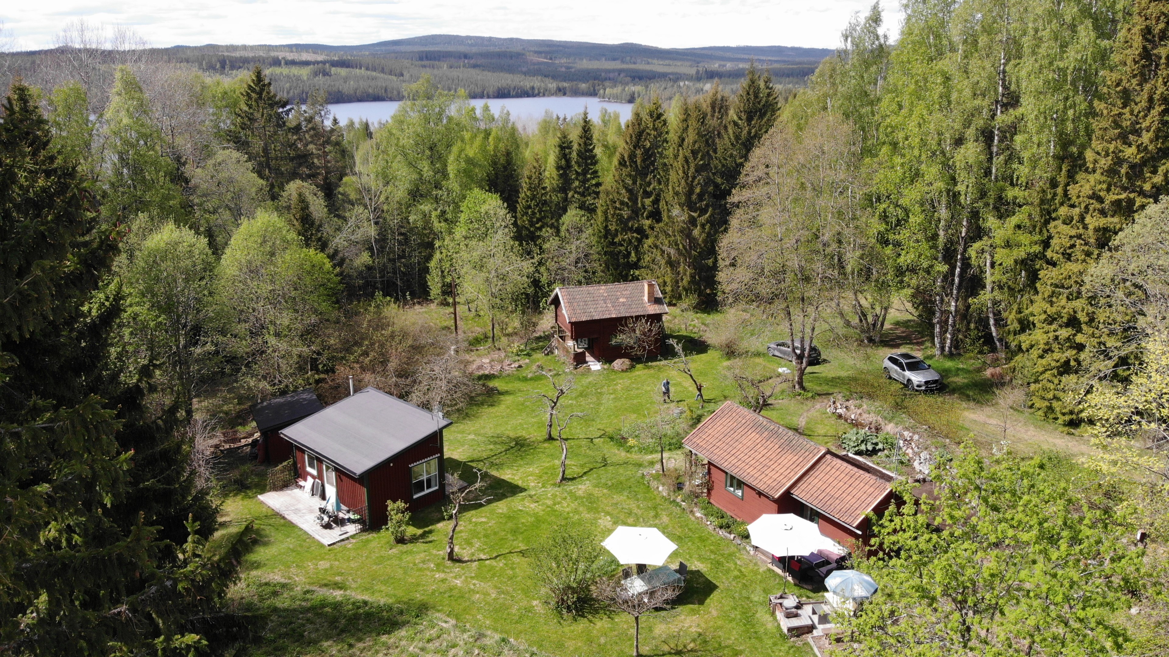 Sjön stora Aspan i bakgrunden
