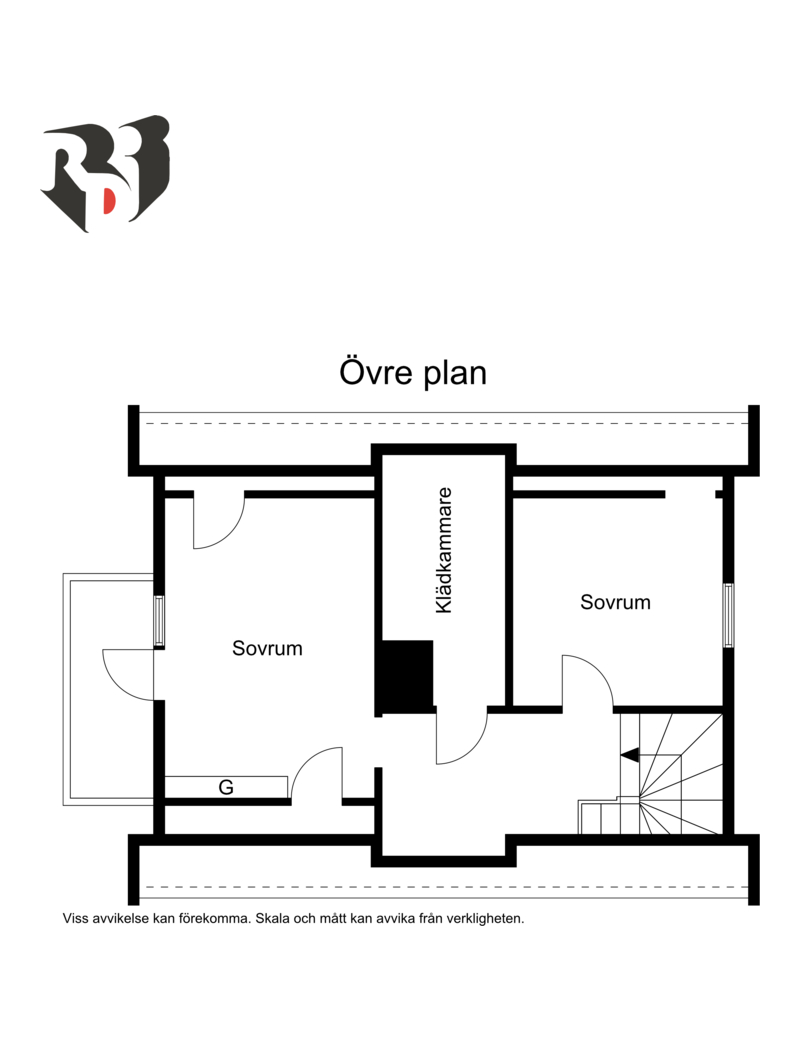 Planlösning Ovanvåning