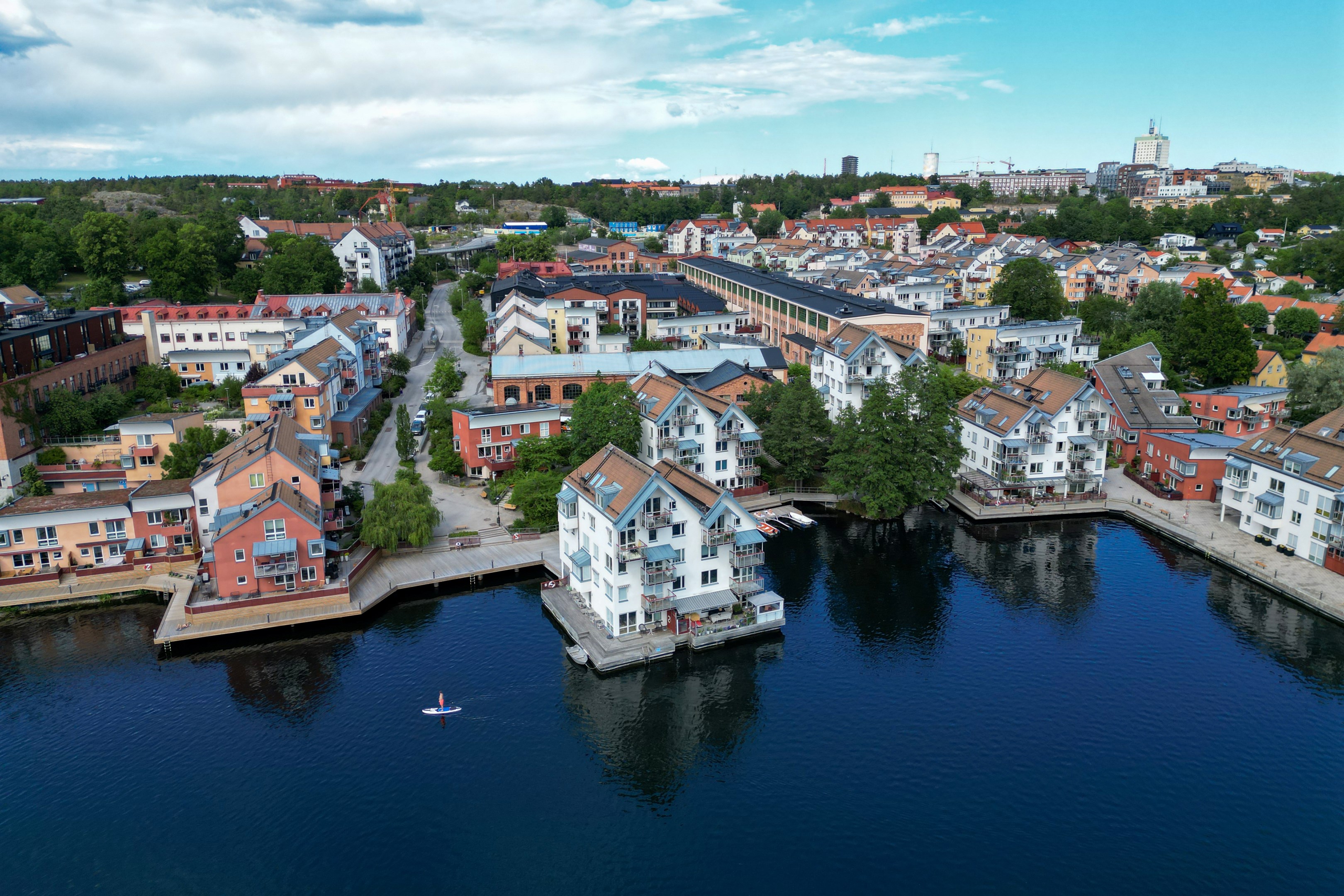 Bostadsbild från Gustaf de Lavals väg 6, Kommande i Järla sjö, Nacka