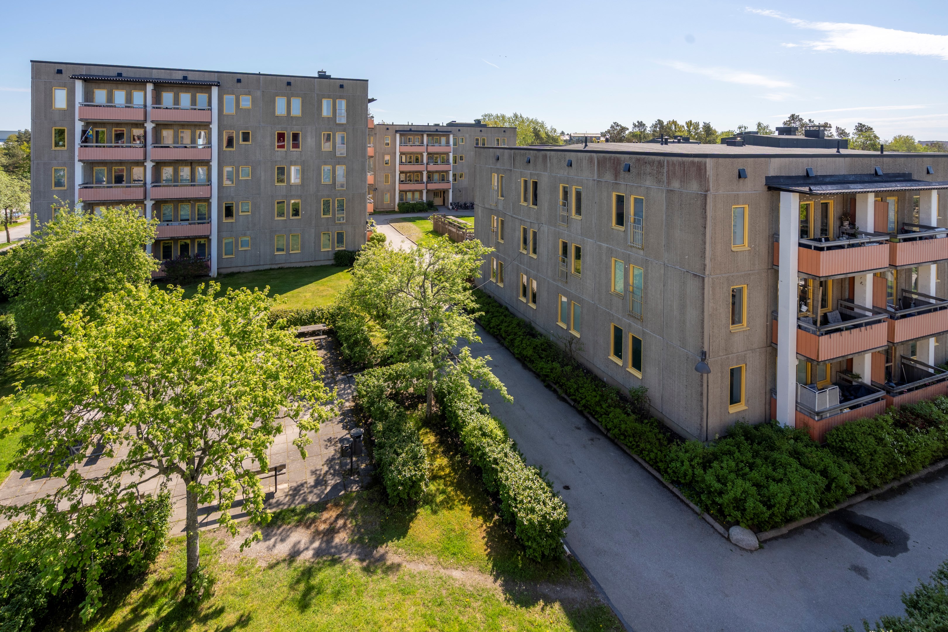 Drönarvy över Ornövägen 20