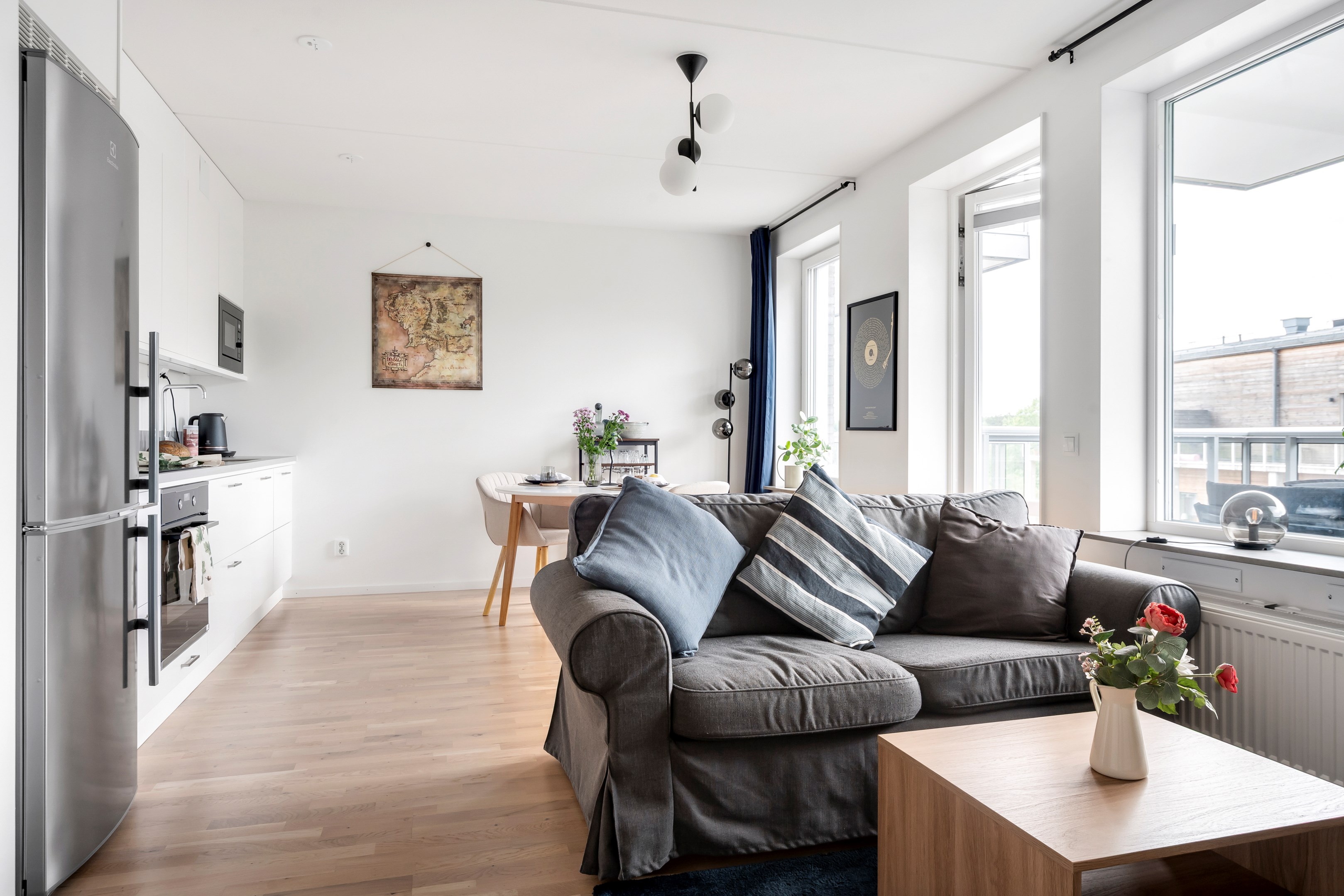 Bostadsbild från Gösta Wahlströms väg 2A, Kommande i Rickomberga, Uppsala