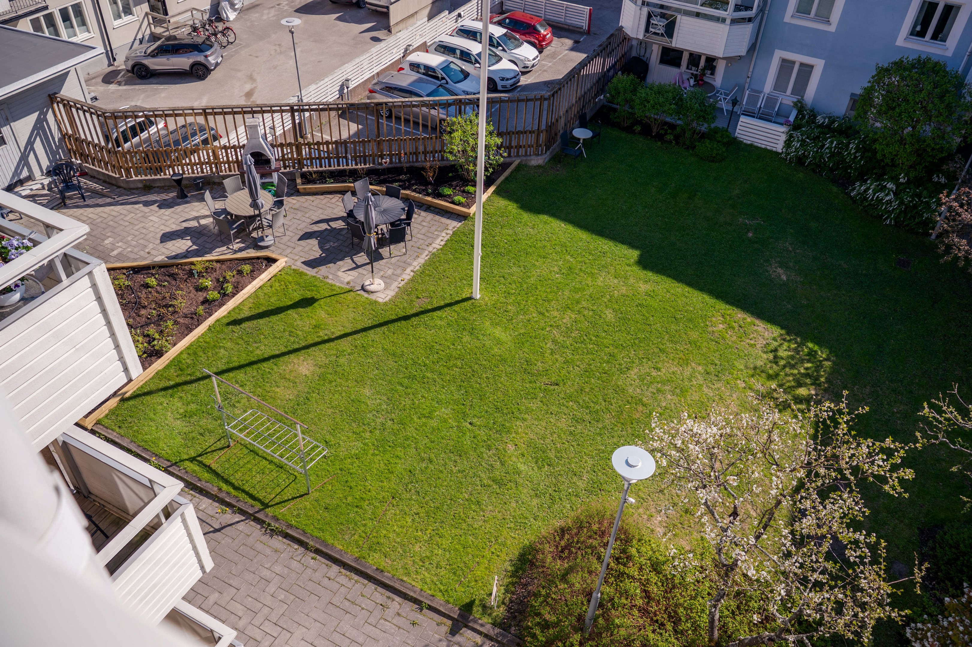 Innergård med uteplats
