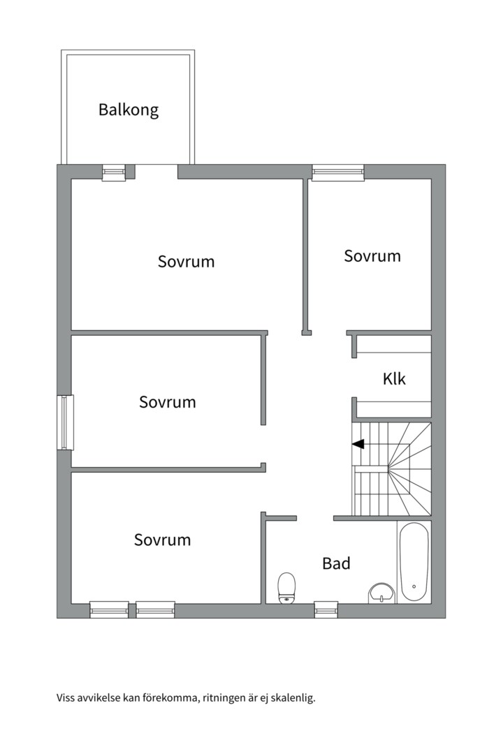 Planlösning från Månskensvägen 32, Till salu i Storvreta, Uppsala