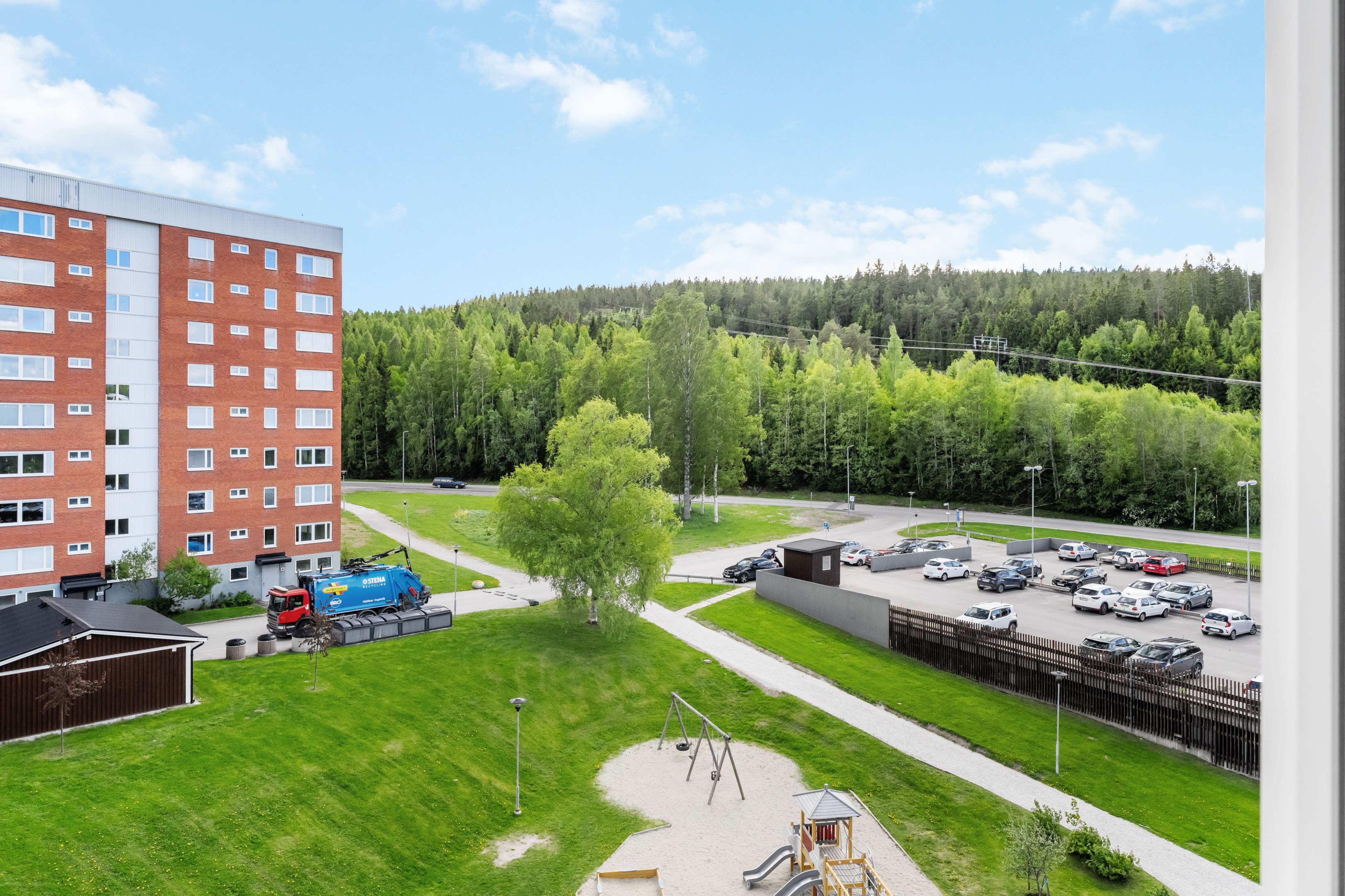 Utsikt från balkong