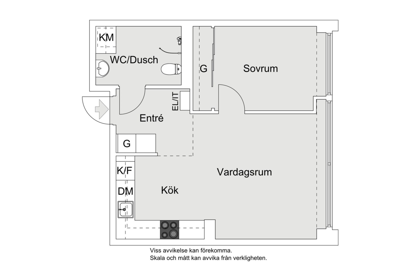 Planlösning från Gustaf de Lavals väg 6, Till salu i Järla sjö, Nacka