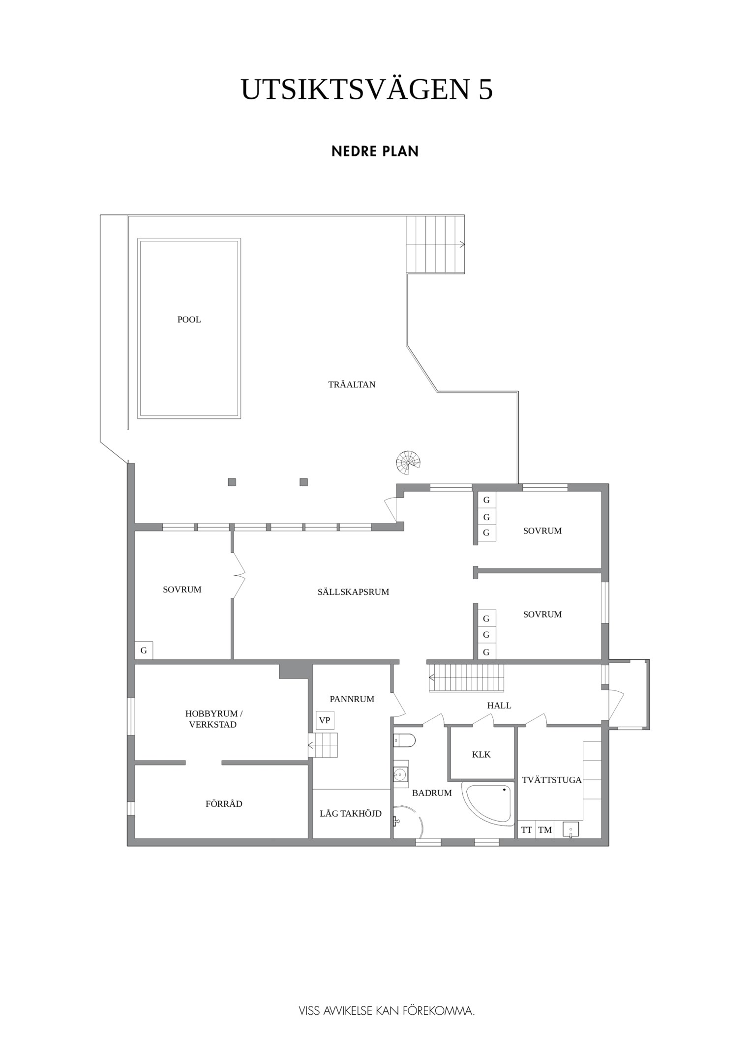 Planskiss nedre plan